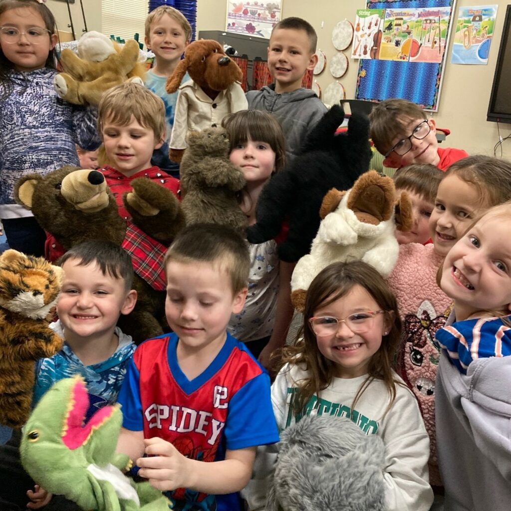 Sand Springs Education Foundation - Elementary Students with Butler Puppets