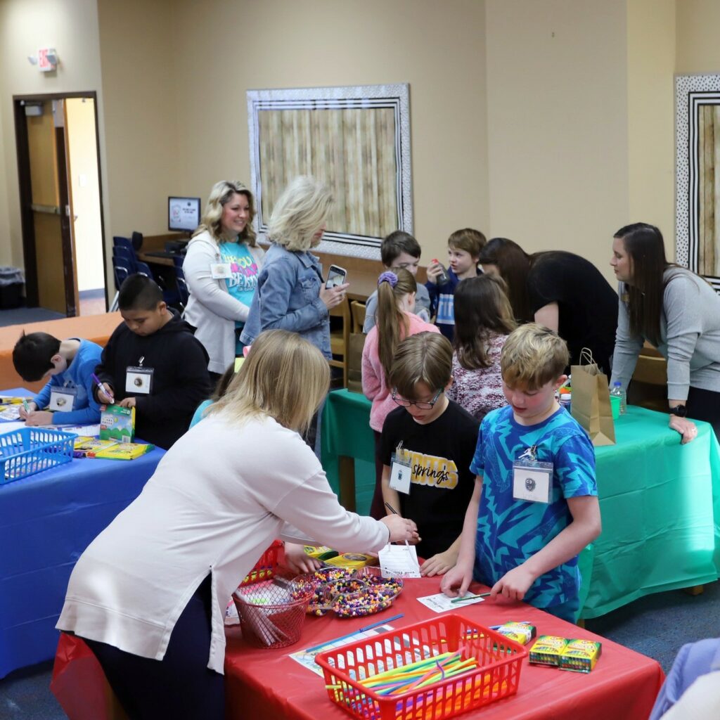 Sand Springs Education Foundation - Elementary Students at Social Emotion Learning Event