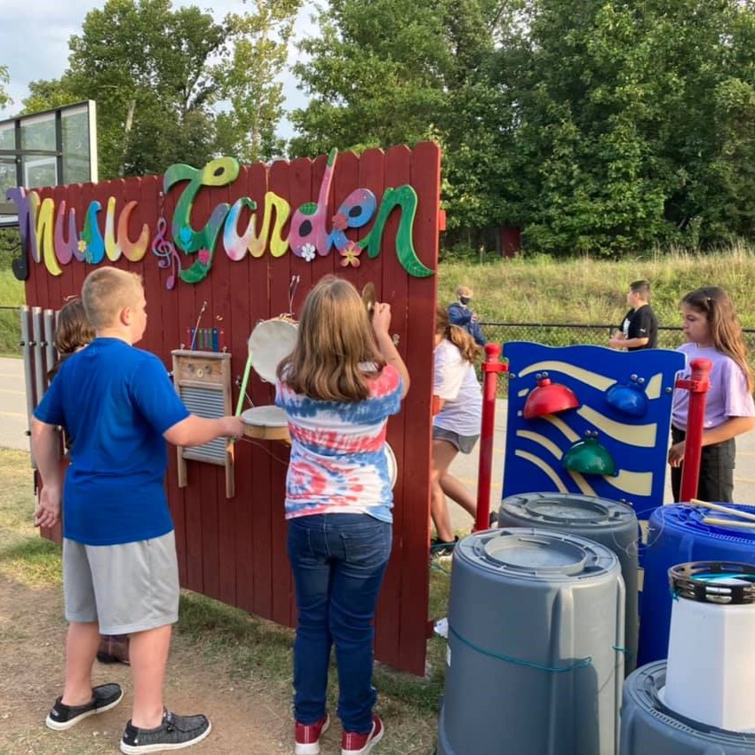 Sand Springs Education Foundation - Elementary Students learning outside