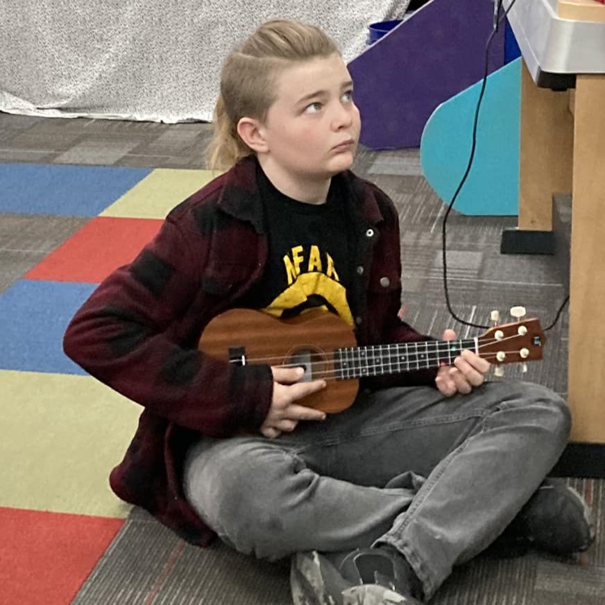 Sand Springs Education Foundation - Elementary Student Performs on Ukulele