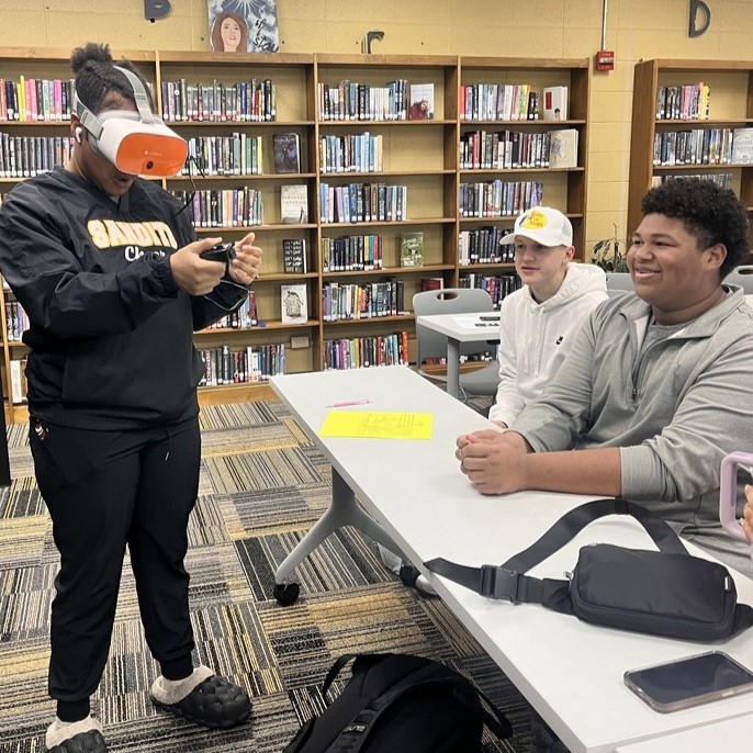 Sand Springs Education Foundation - Freshman Student using VR