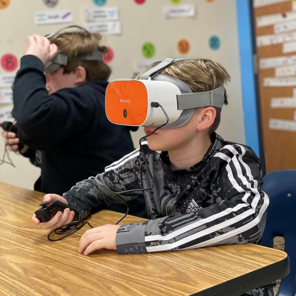 Sand Springs Education Foundation - Science Student using VR