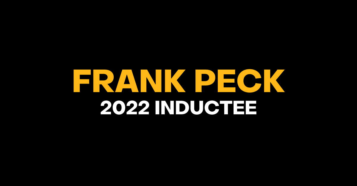 Hall of Fame Inductee - Frank Peck